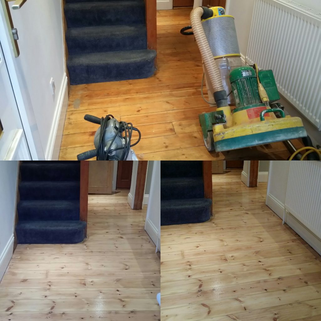 Before & after with our floor sander hire