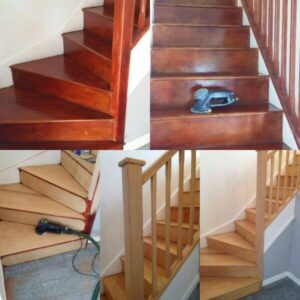 absolute floor sander hire sinding stairs in laindon